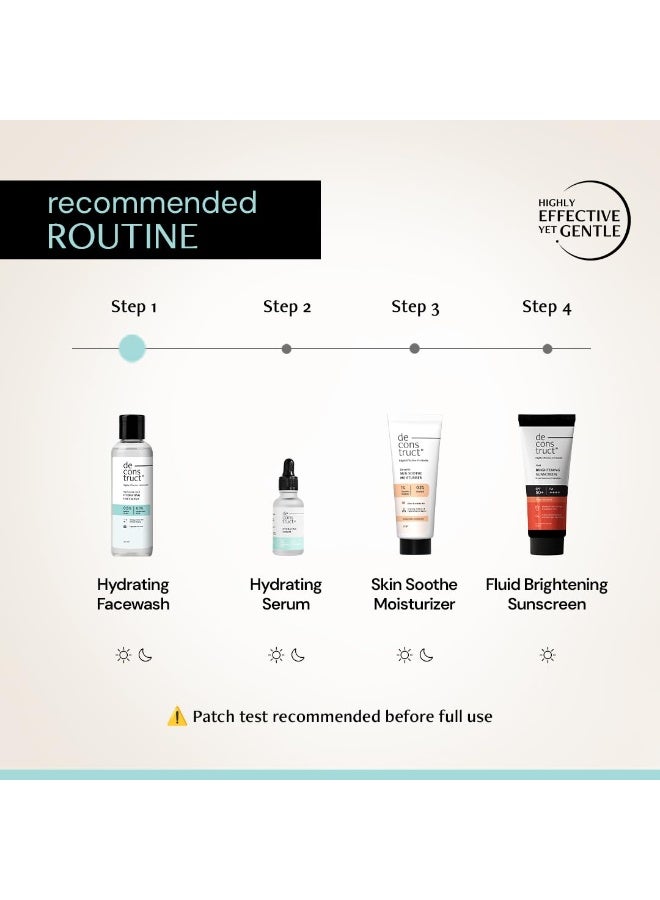 Deconstruct Hyaluronic Acid Hydrating Facewash- 0.5% Amino Acids + 0.1% Hyaluronic Acid | Gentle Cleanser | Hydrating | For Dry Skin | 100ml - Image 5